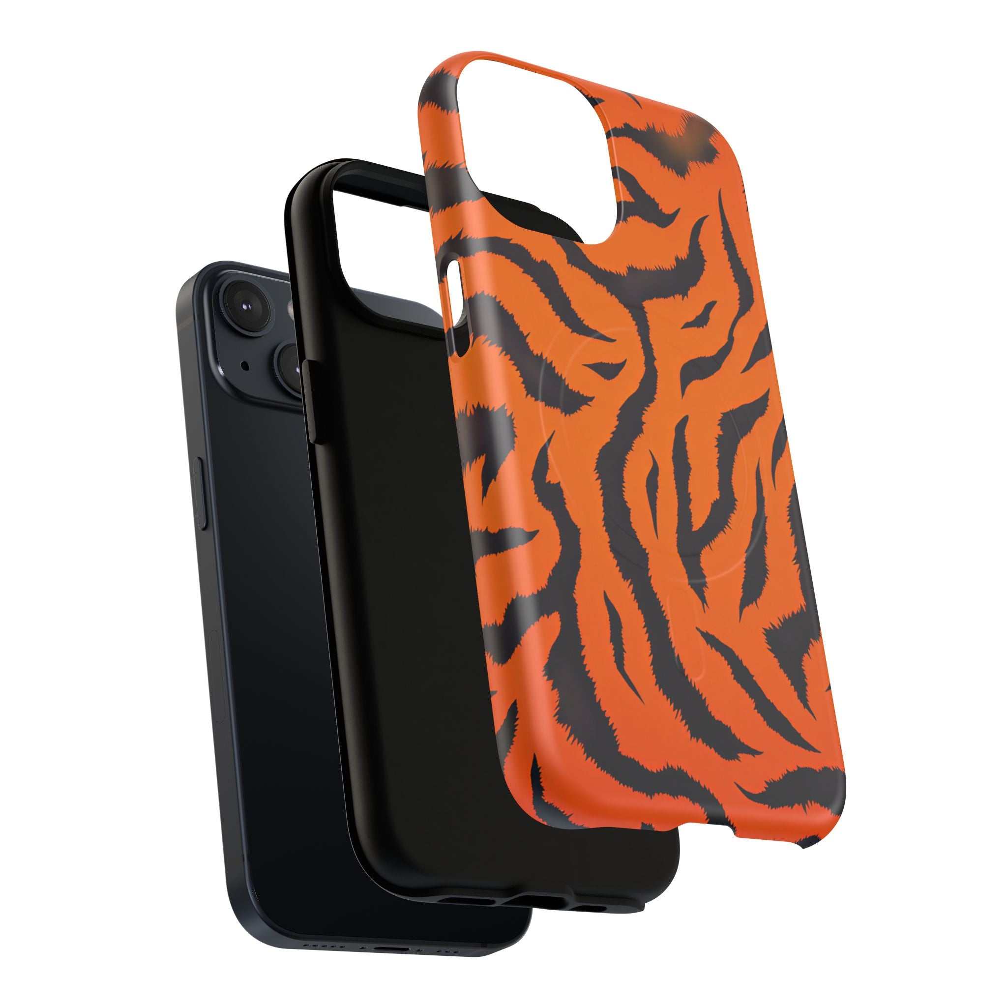 Orange Tiger Print iPhone Magsafe Phone Case
