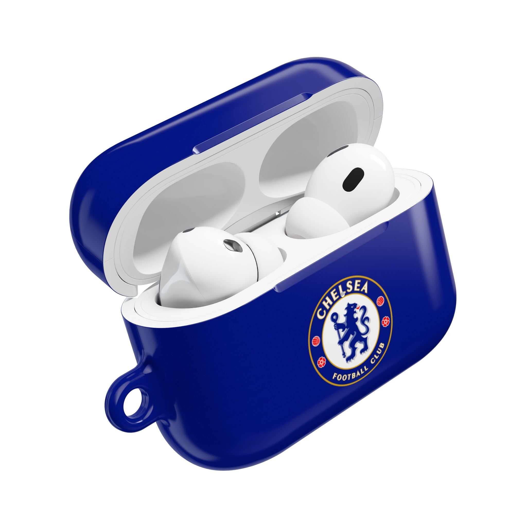 Chelsea FC AirPods protective case in royal blue with club crest for AirPods and AirPods Pro