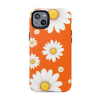 Orange Daisy Design iPhone Magsafe Phone Case