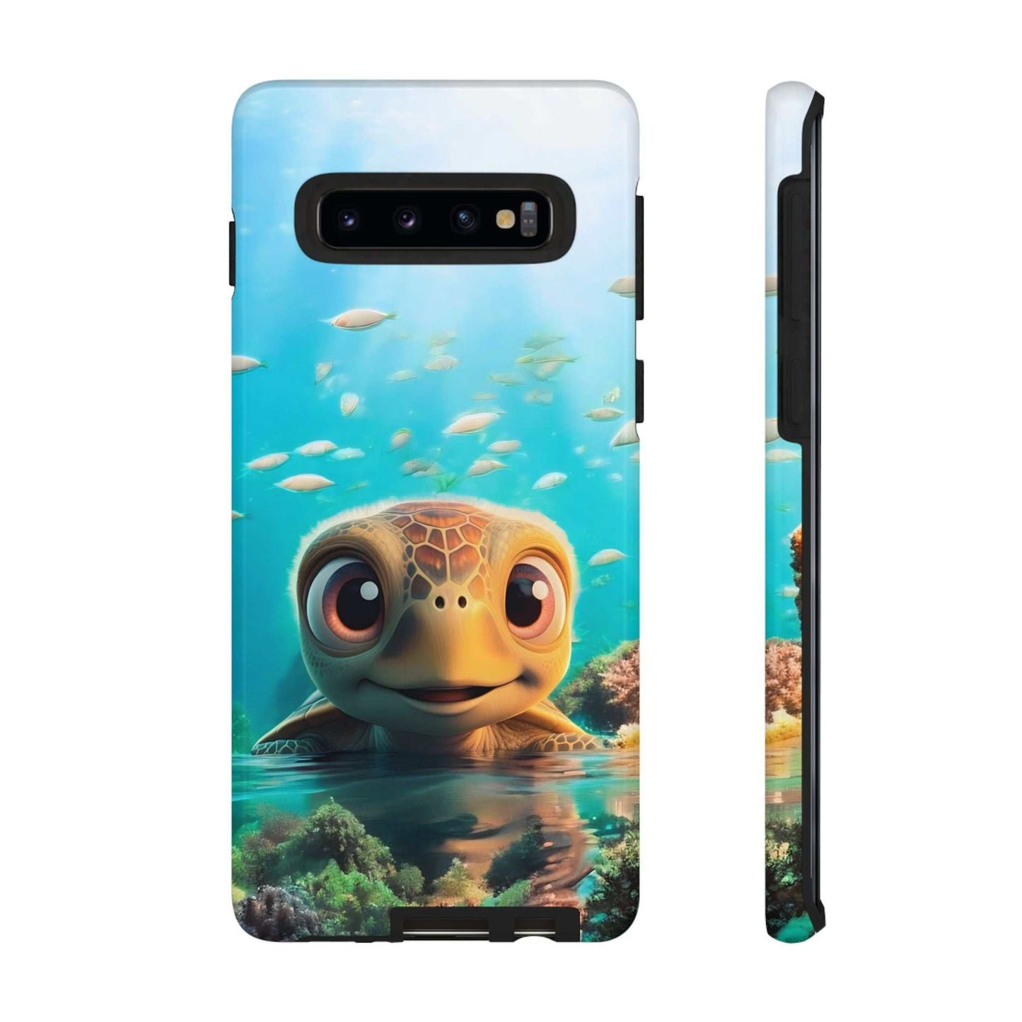 Cute Sea Turtle Samsung Phone Case designed by Littlebitz