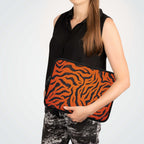 Orange Tiger Print Laptop Sleeve