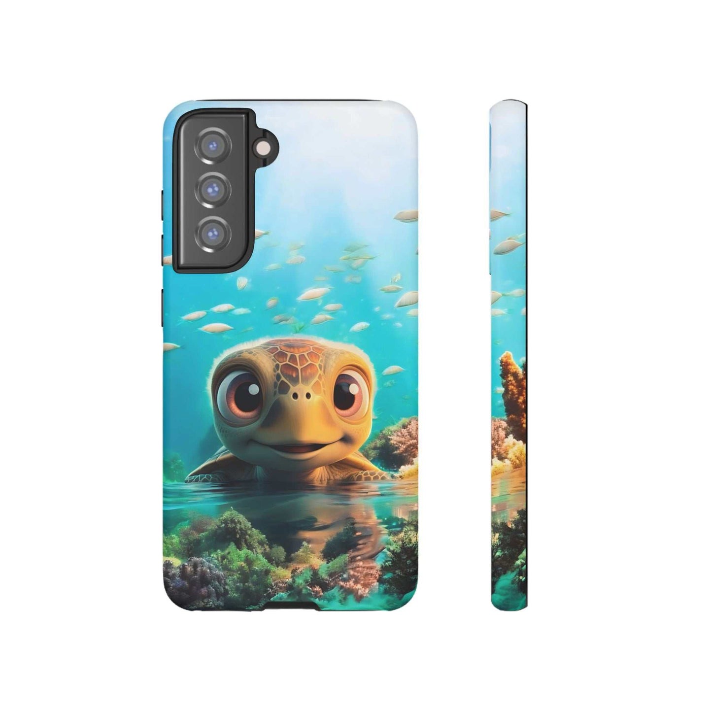 Cute Sea Turtle Samsung Phone Case designed by Littlebitz