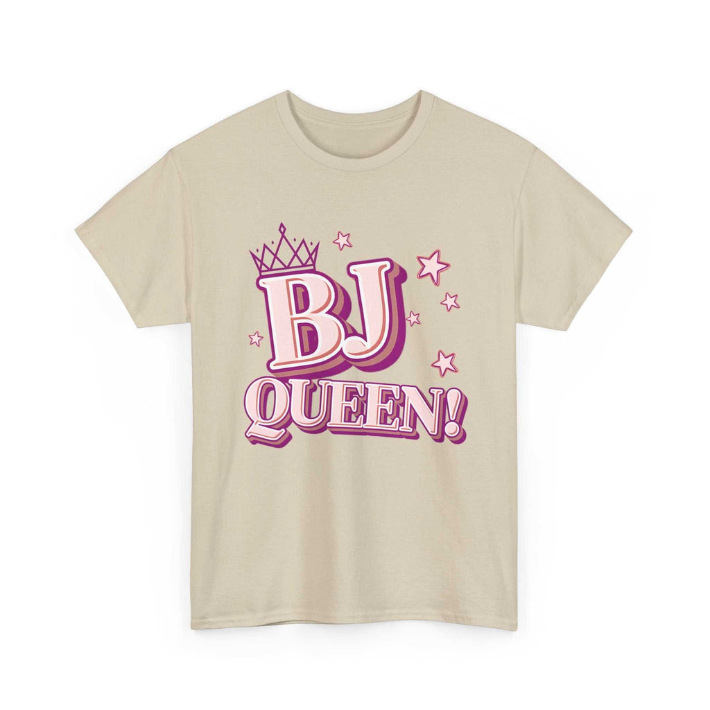 BJ Queen T-Shirt with cheeky queen crown design on soft, breathable cotton tee