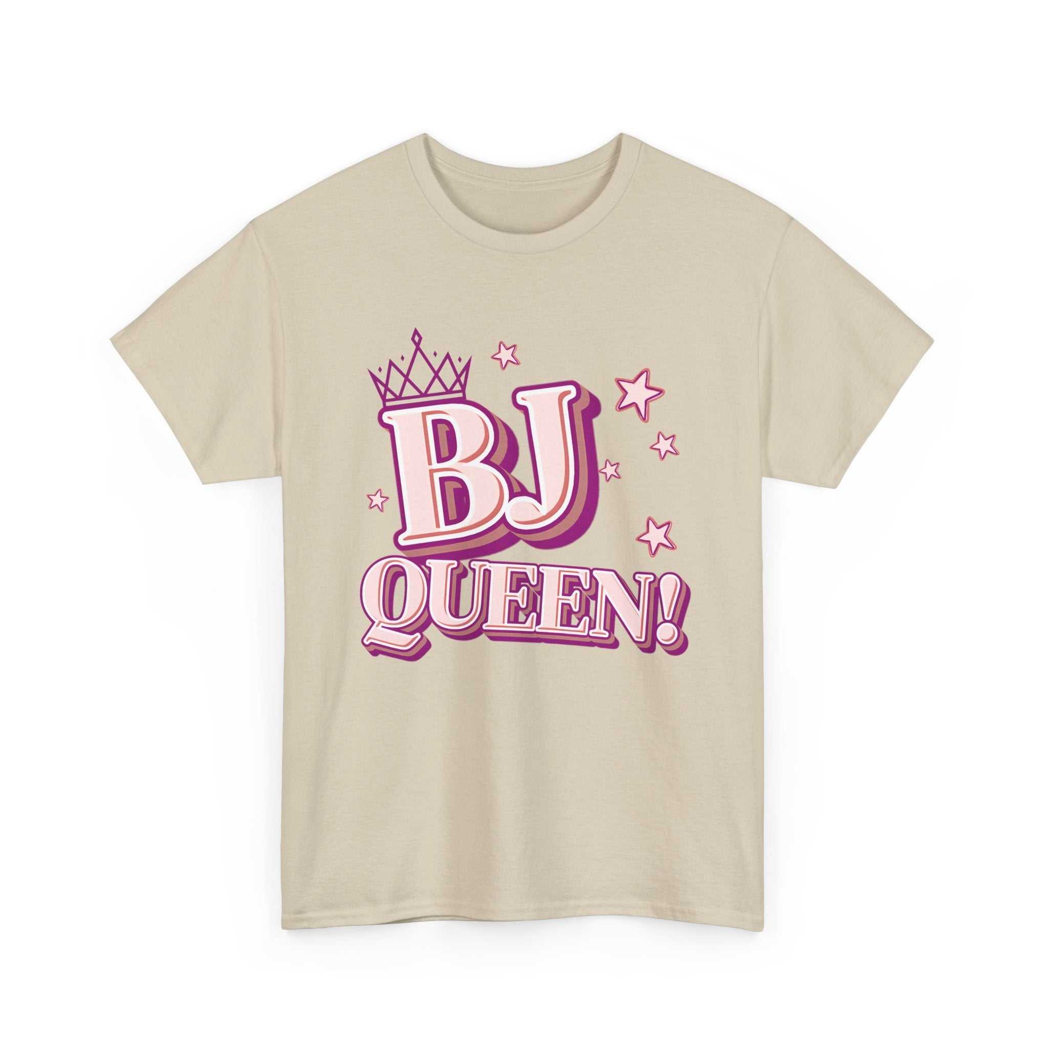 BJ Queen T-Shirt with cheeky queen crown design on soft, breathable cotton tee