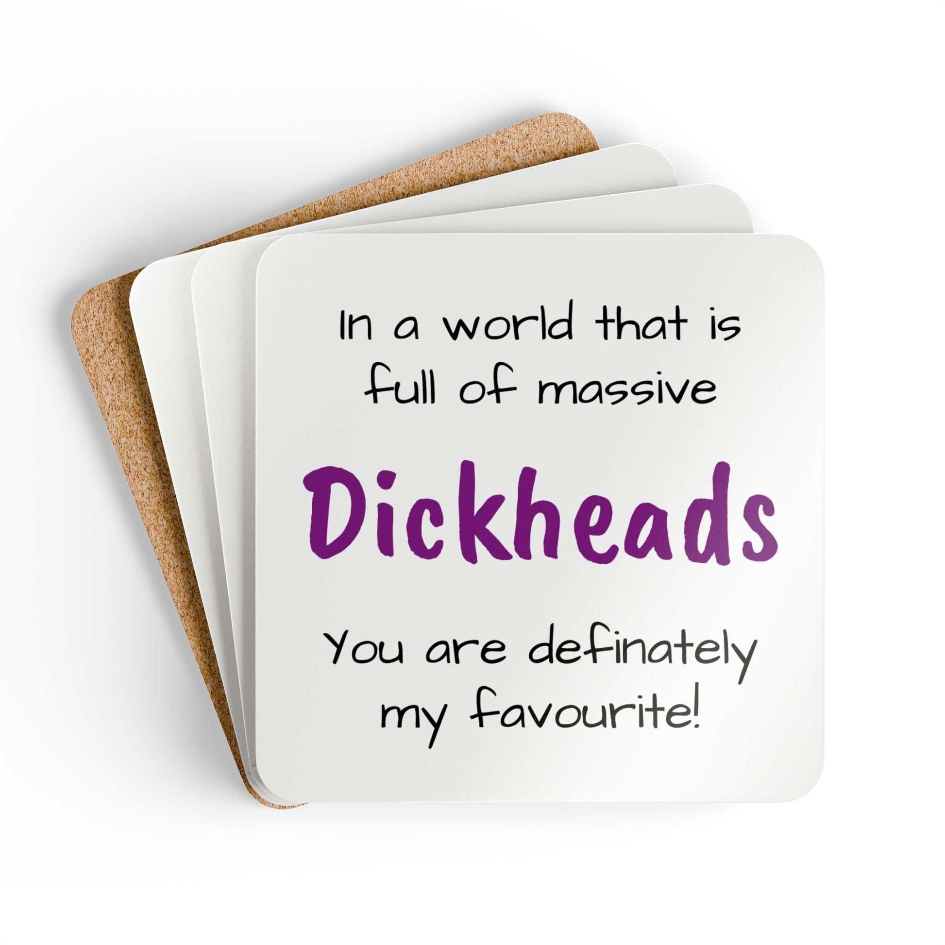 massive dickhead coaster set designed by Littlebitz