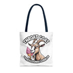 Professional gobbler funny tote bag with cheeky design, durable spun polyester, and multiple handle color options