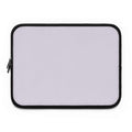 Lavender laptop sleeve made of durable neoprene with soft foam lining and dual zipper closure