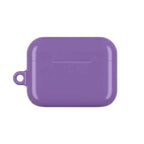 Purple hard shell AirPods and AirPods Pro protective case with glossy finish and secure fit