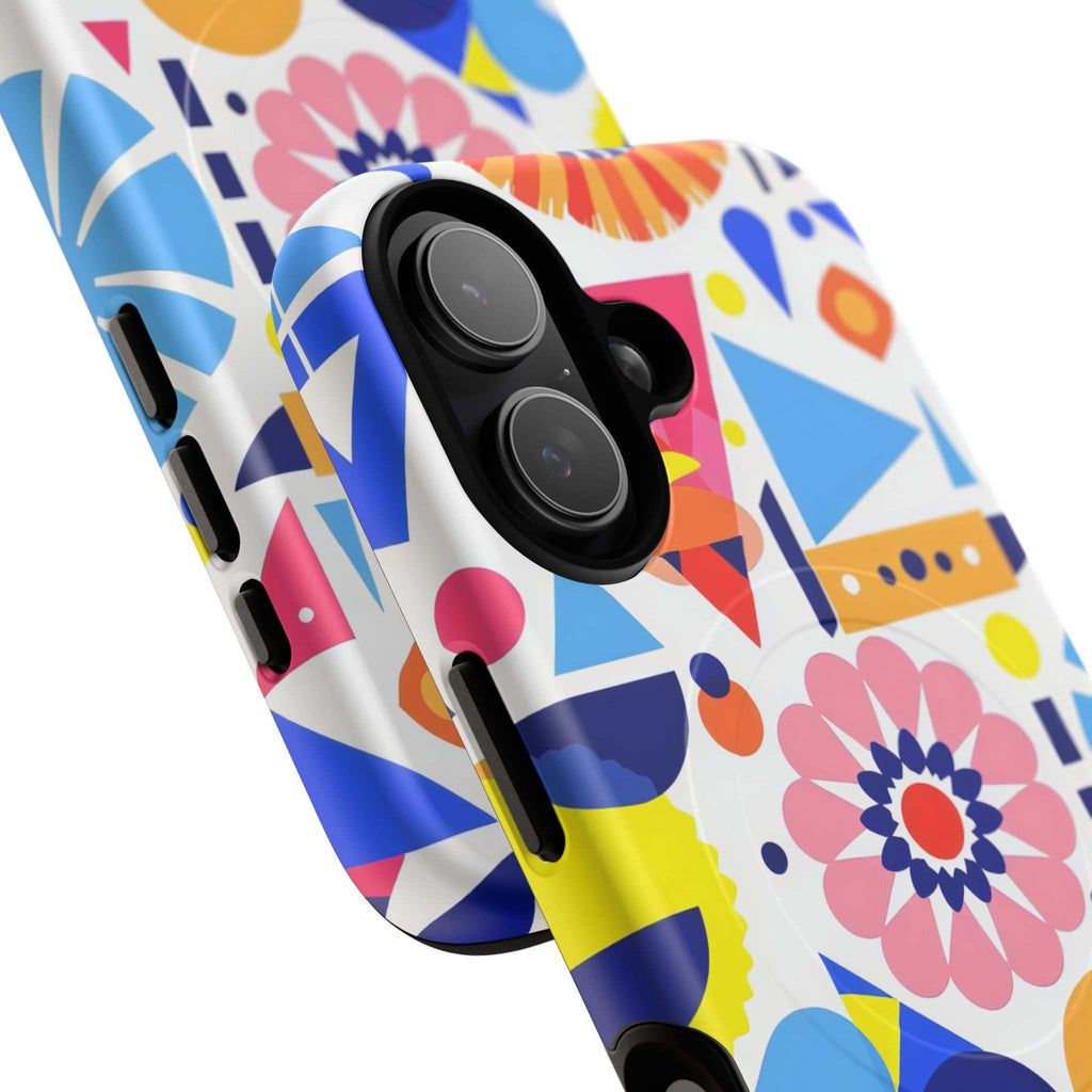 Bright Geo Print iPhone Magsafe Phone Case