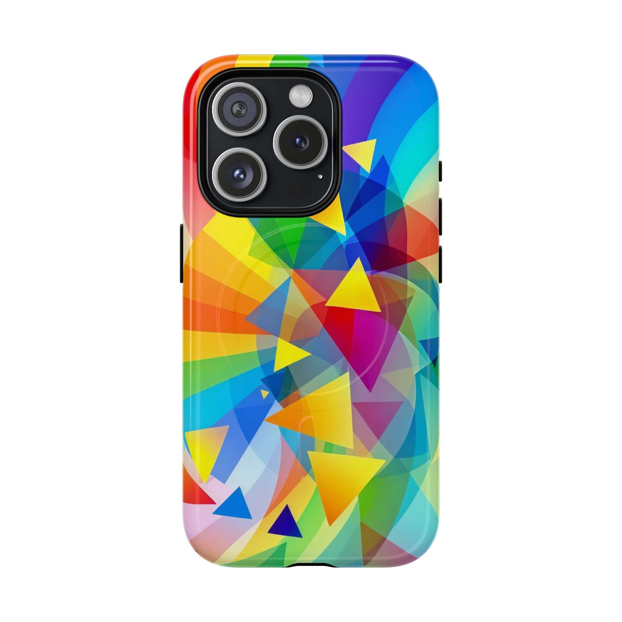 Geometric Pride Design iPhone Magsafe Phone Case