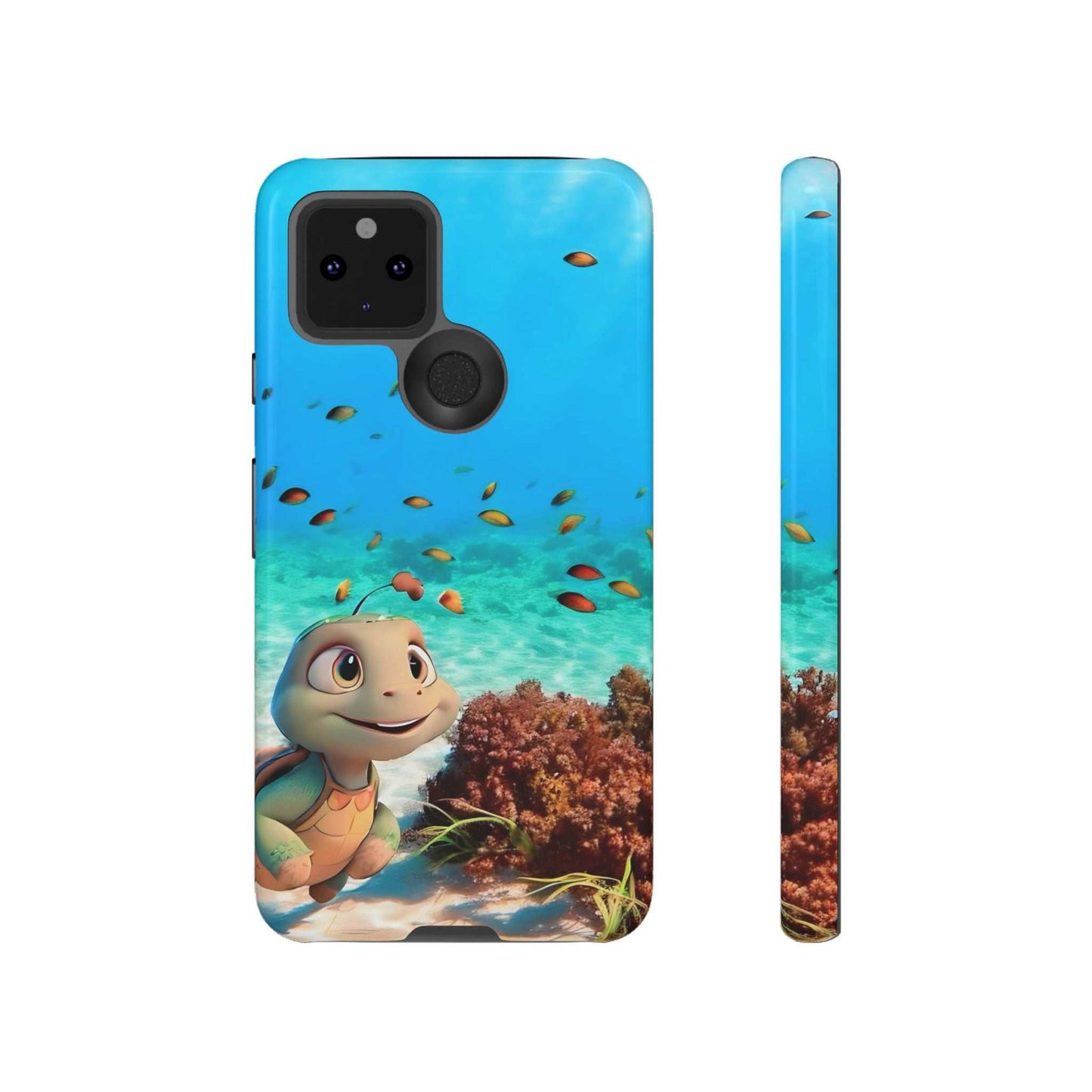 Adorable Turtle Google Pixel Phone Case designed by Littlebitz