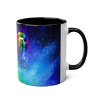 LGBTQ+ Pride Mug with rainbow design, 11oz ceramic, glossy finish, microwave and dishwasher safe.