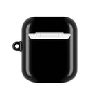 Black AirPods Pro protective hard shell case with glossy finish and secure fit