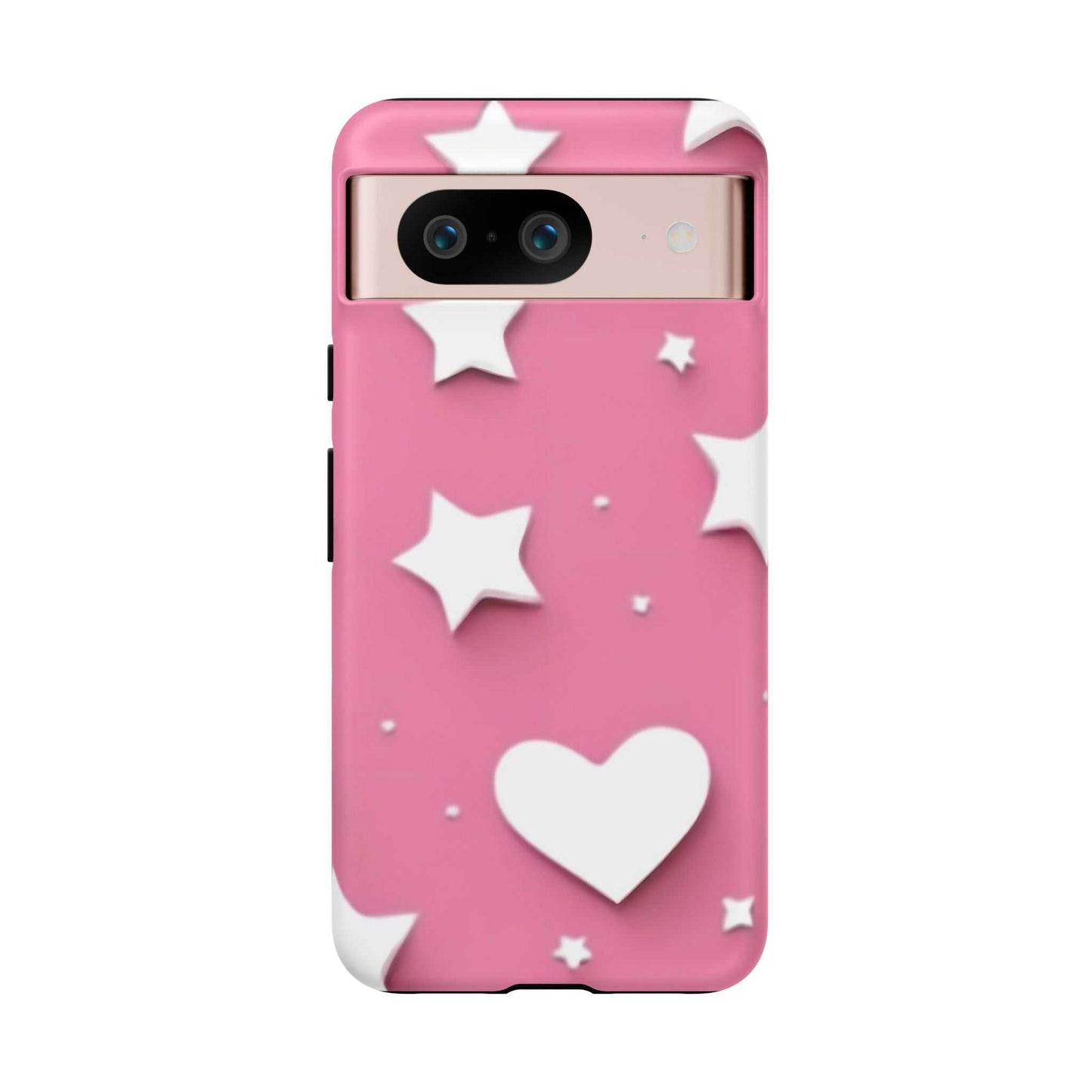 cute Hearts and stars Google Pixel Phone Case Designed By Littlebitz 