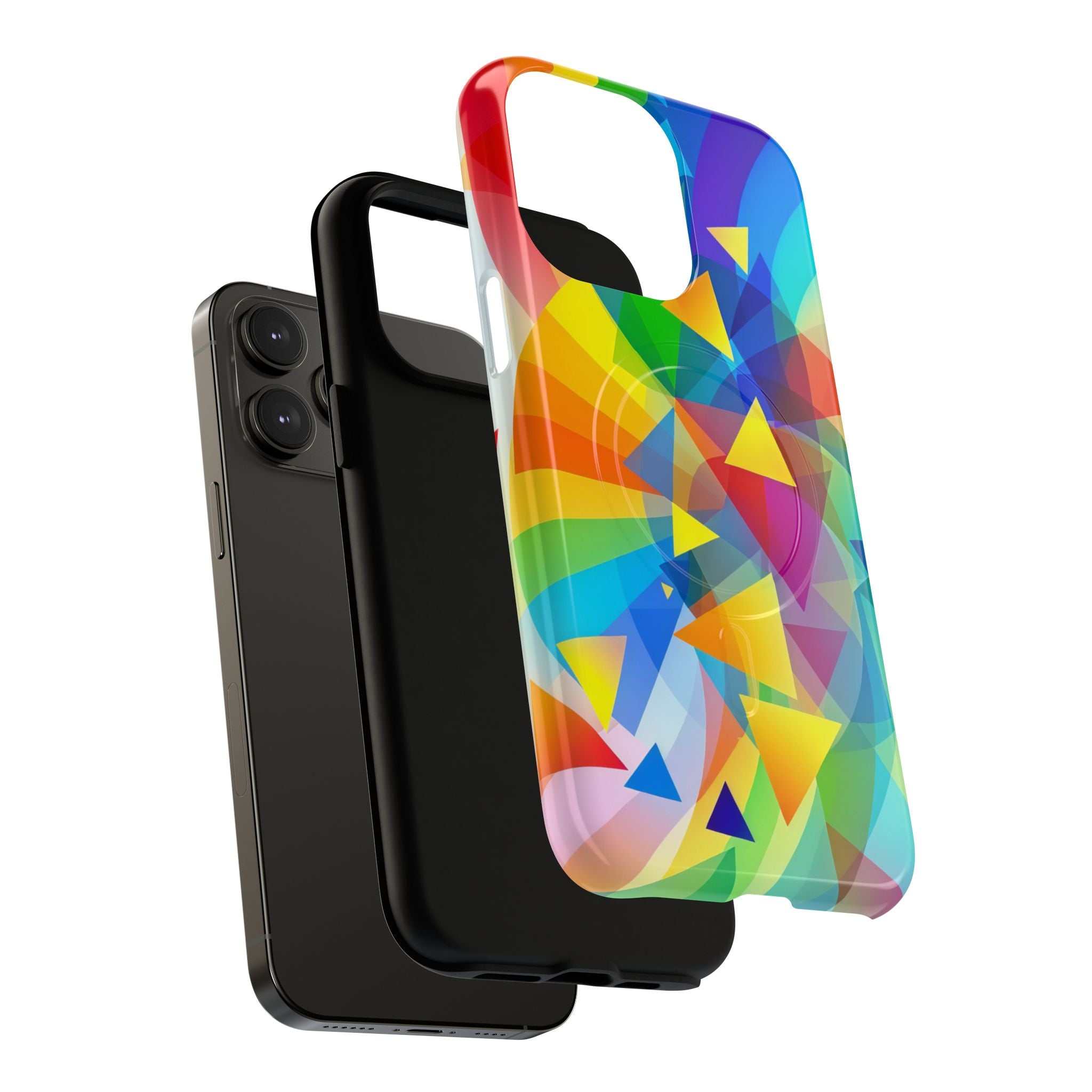 Geometric Pride Design iPhone Magsafe Phone Case