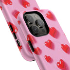 Pink Hearts iPhone Magsafe Phone Case