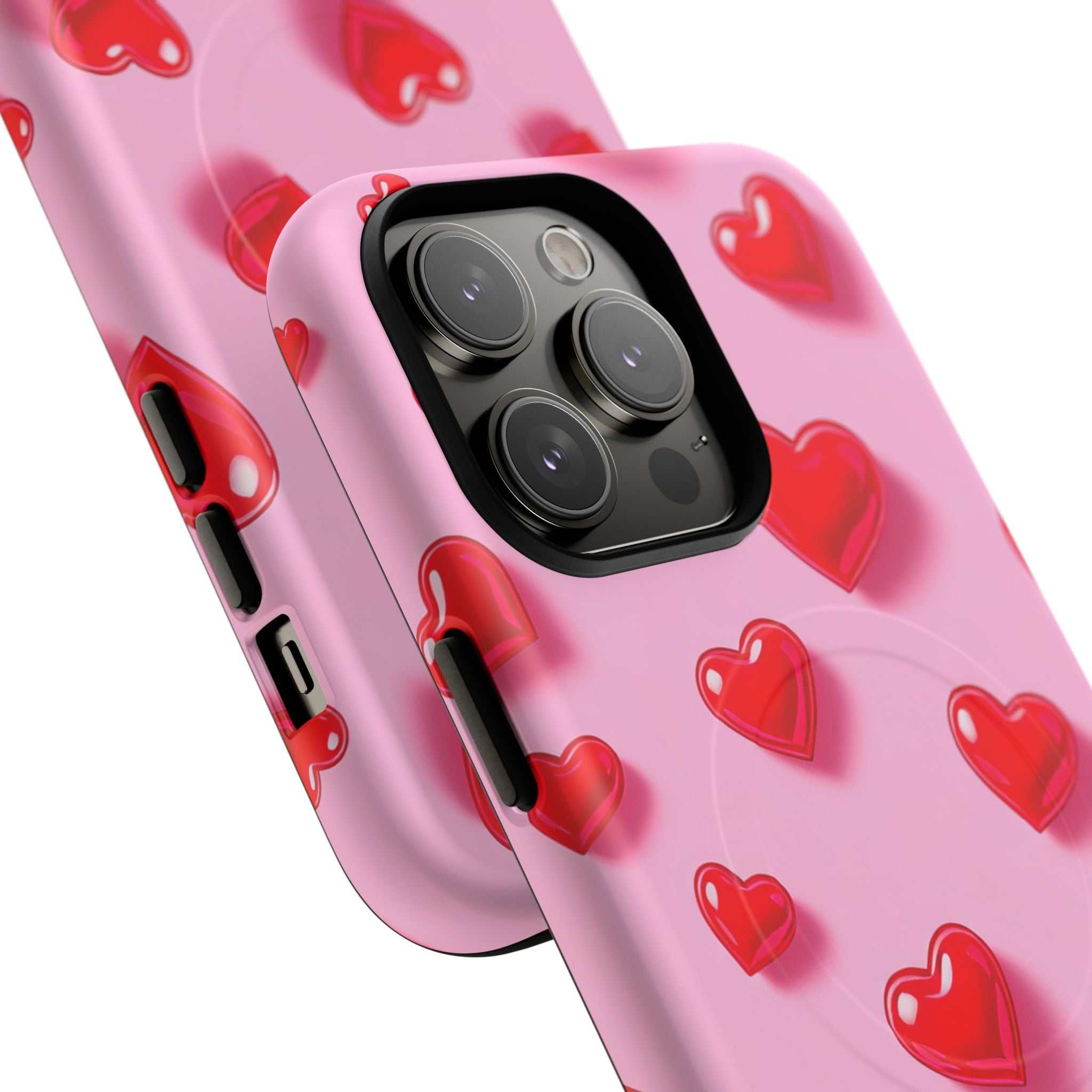 Pink Hearts iPhone Magsafe Phone Case