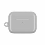Silver AirPods Pro protective hard shell case with glossy finish and durable scratch-resistant design