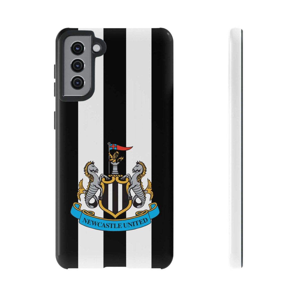 Newcastle United Magnetic Samsung phone case with black and white team colors and protective dual-layer design
