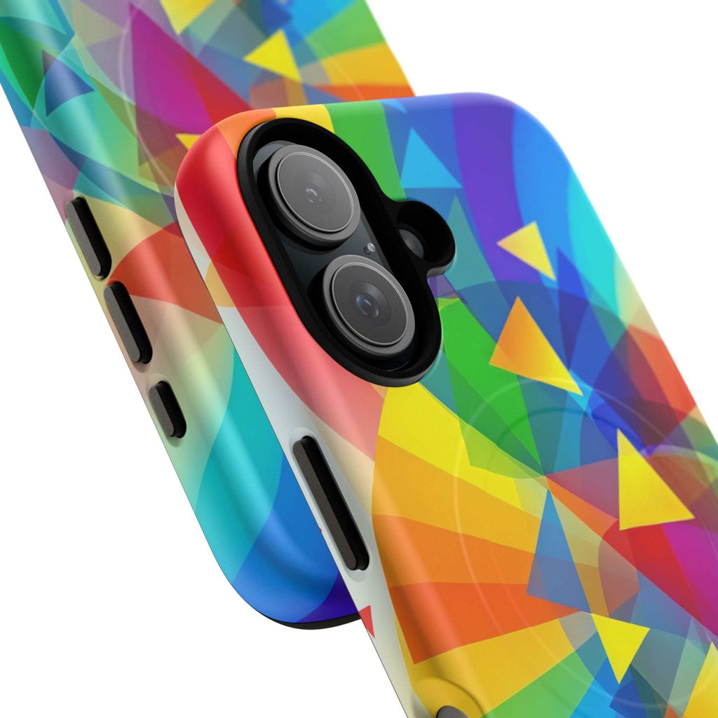 Geometric Pride Design iPhone Magsafe Phone Case