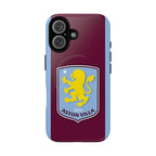 Aston Villa Magsafe iPhone Case with claret and blue colors and official-inspired crest, dual-layer protection, and MagSafe compatibility