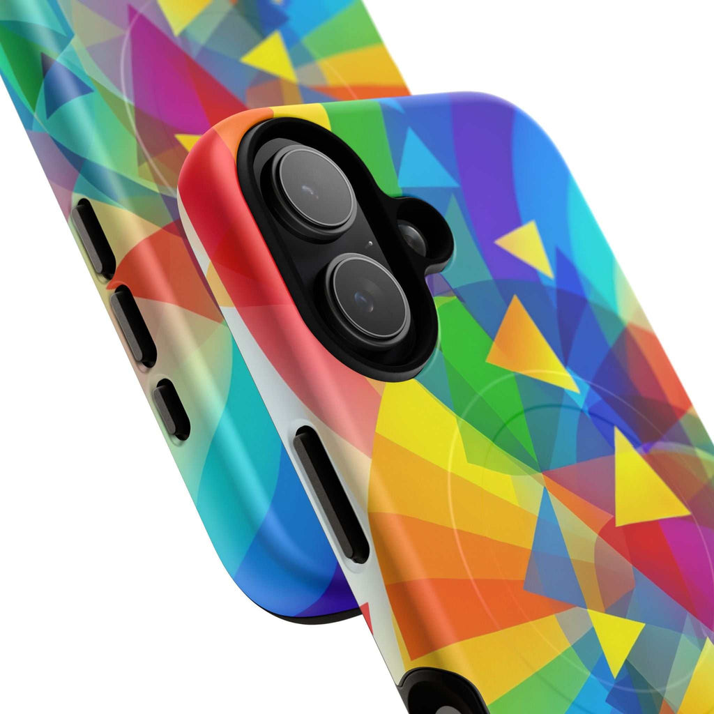 Geometric Pride Design iPhone Magsafe Phone Case