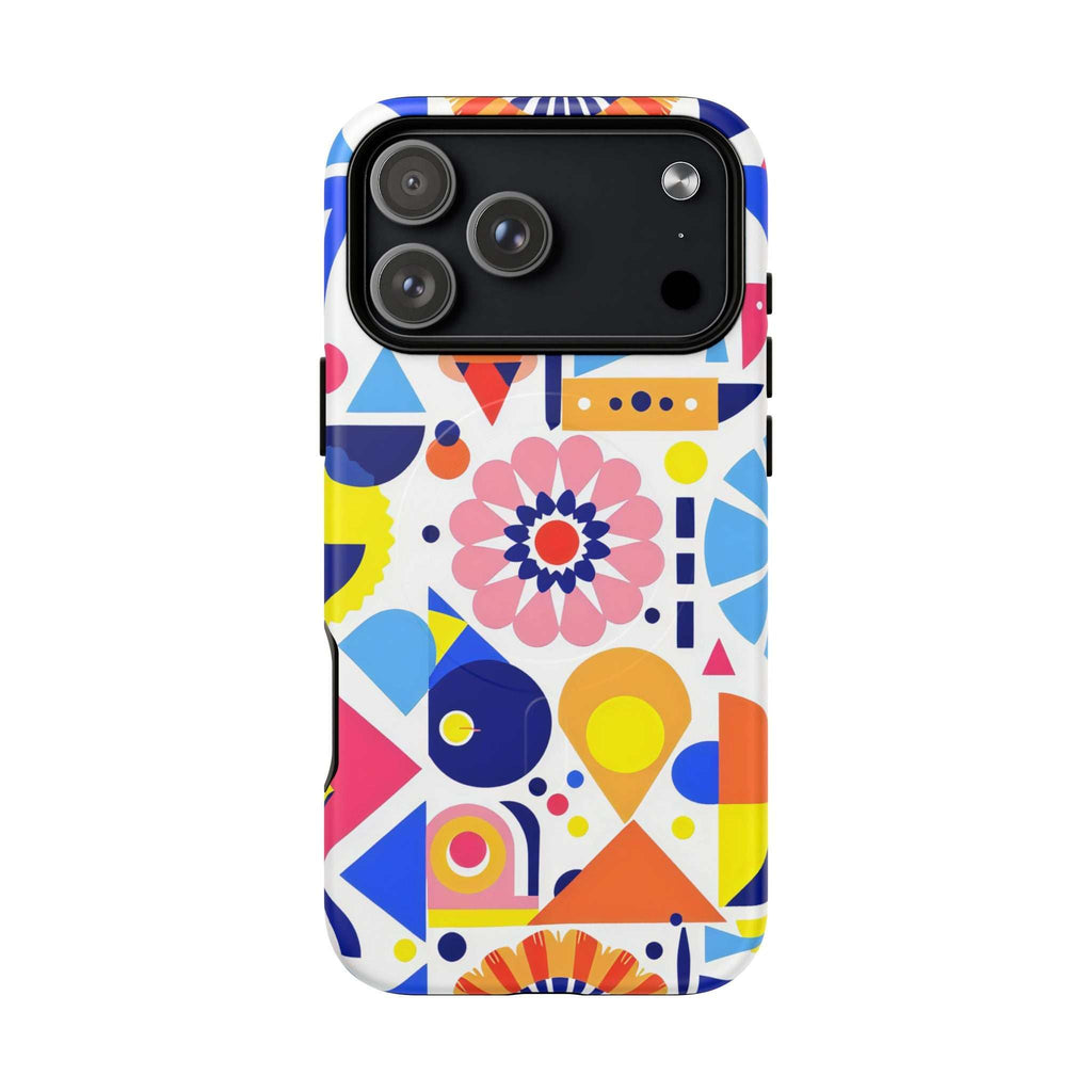 Bright Geo Print iPhone Magsafe Phone Case