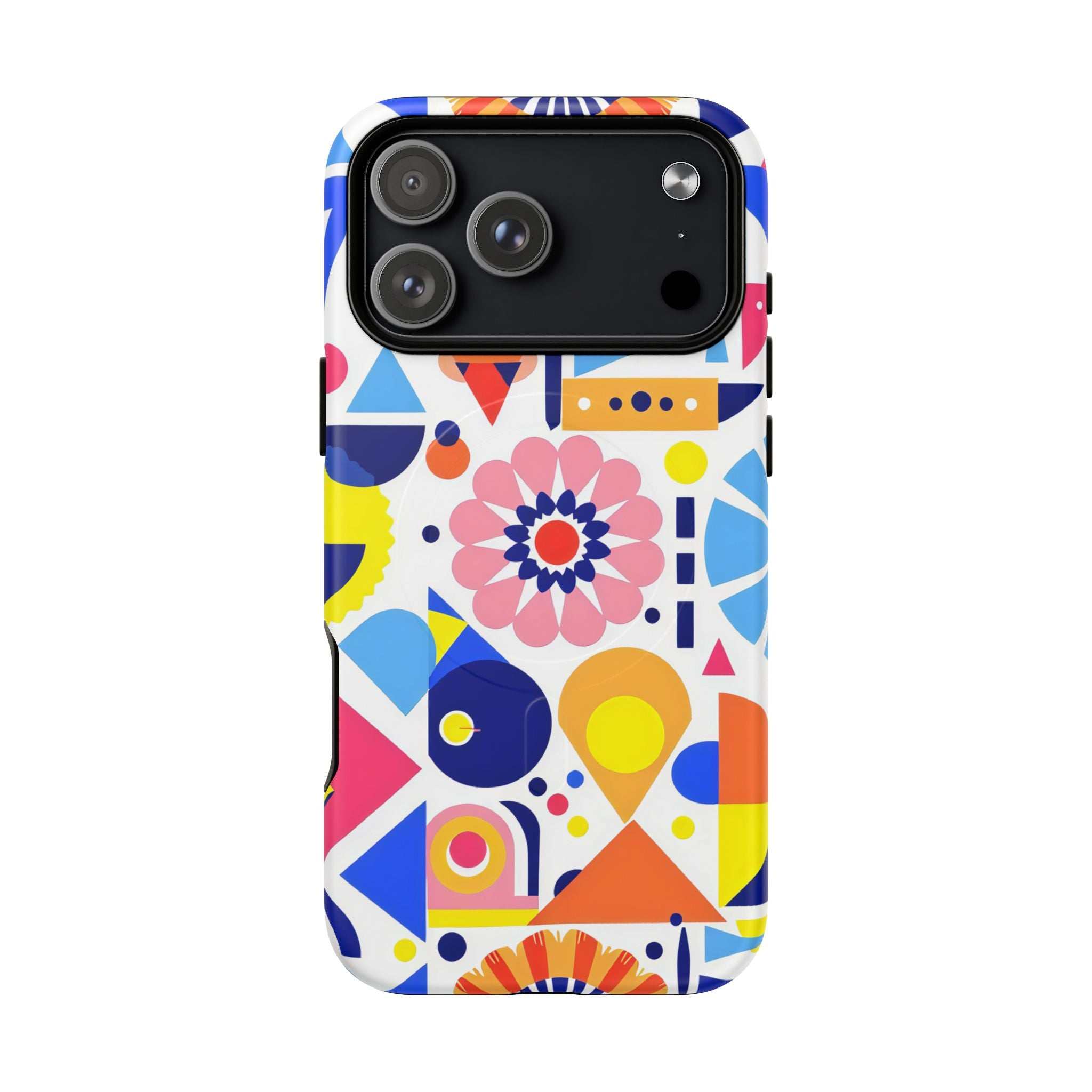 Bright Geo Print iPhone Magsafe Phone Case