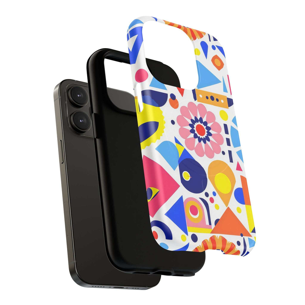 Bright Geo Print iPhone Magsafe Phone Case