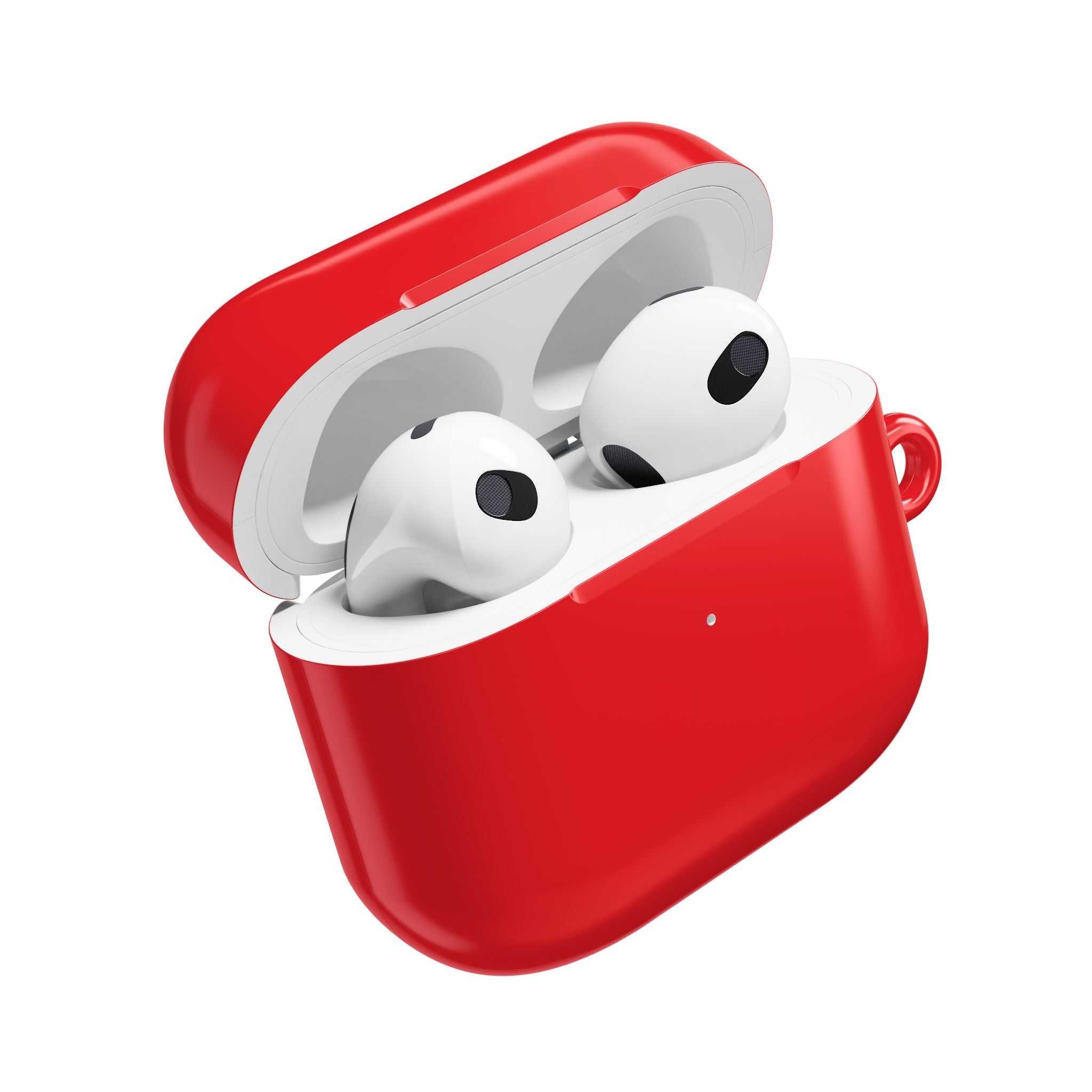 Red AirPods Pro case with hard shell protection and glossy finish