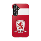 Middlesbrough Magnetic Samsung Case with red team colors and dual-layer protection