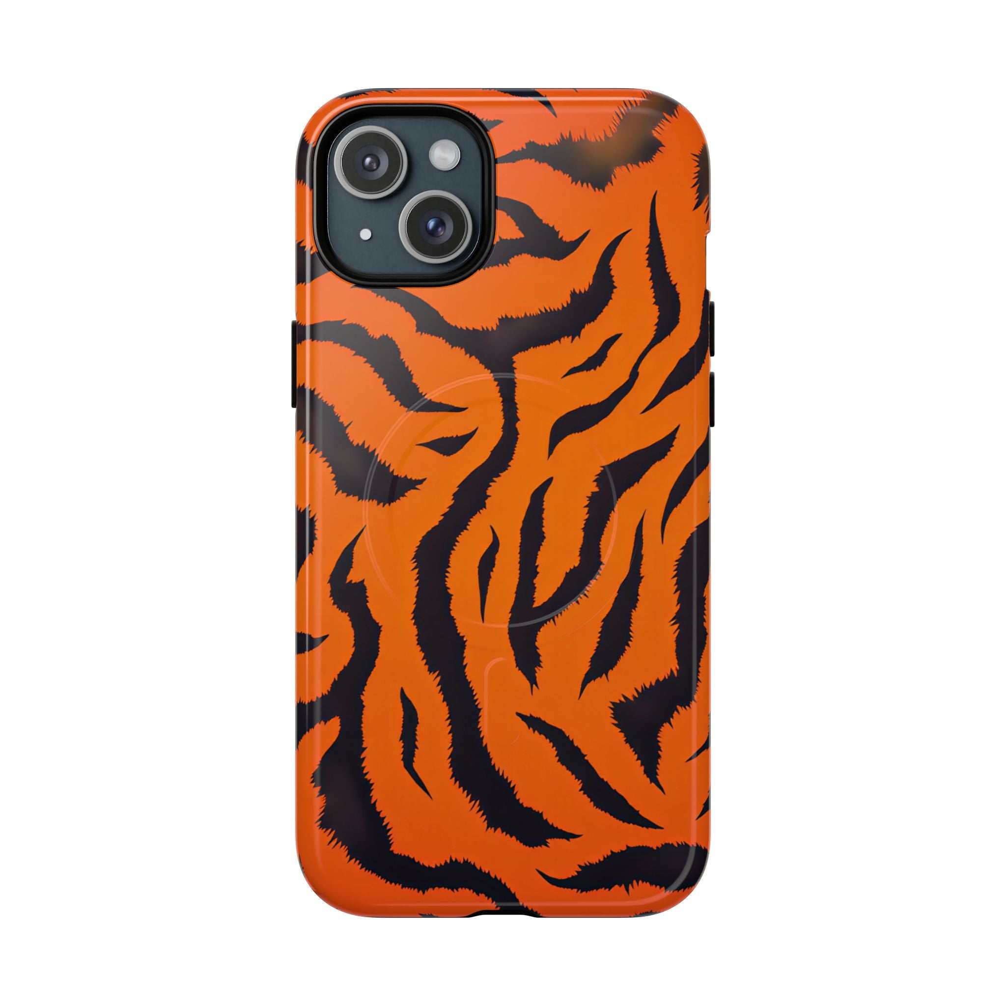 Orange Tiger Print iPhone Magsafe Phone Case