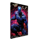 Black Panther wall canvas with vibrant design and fierce imagery.
