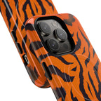 Orange Tiger Print iPhone Magsafe Phone Case
