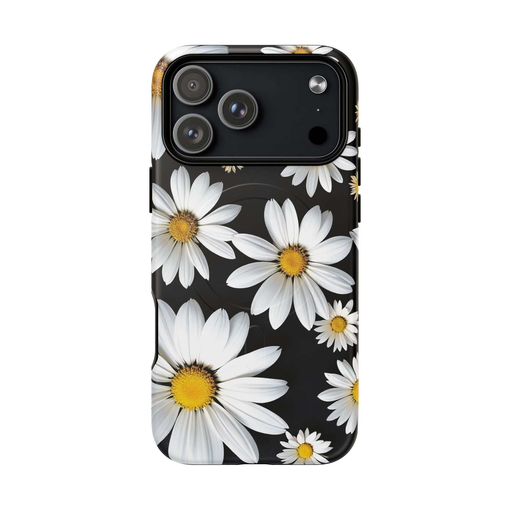 Black Daises iPhone Magsafe Phone Case