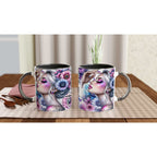 Stronger Than The Storm motivational coffee mug with vibrant design and inspirational quote.