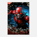 Bold Antman canvas print featuring dynamic Marvel artwork, perfect for adding excitement to any room.