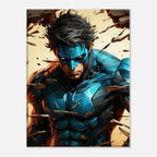 Nightwing Wall Canvas featuring bold, vibrant print of iconic hero, perfect for home décor.