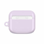 lavender hard shell protective case for AirPods and AirPods Pro with glossy finish and lightweight design