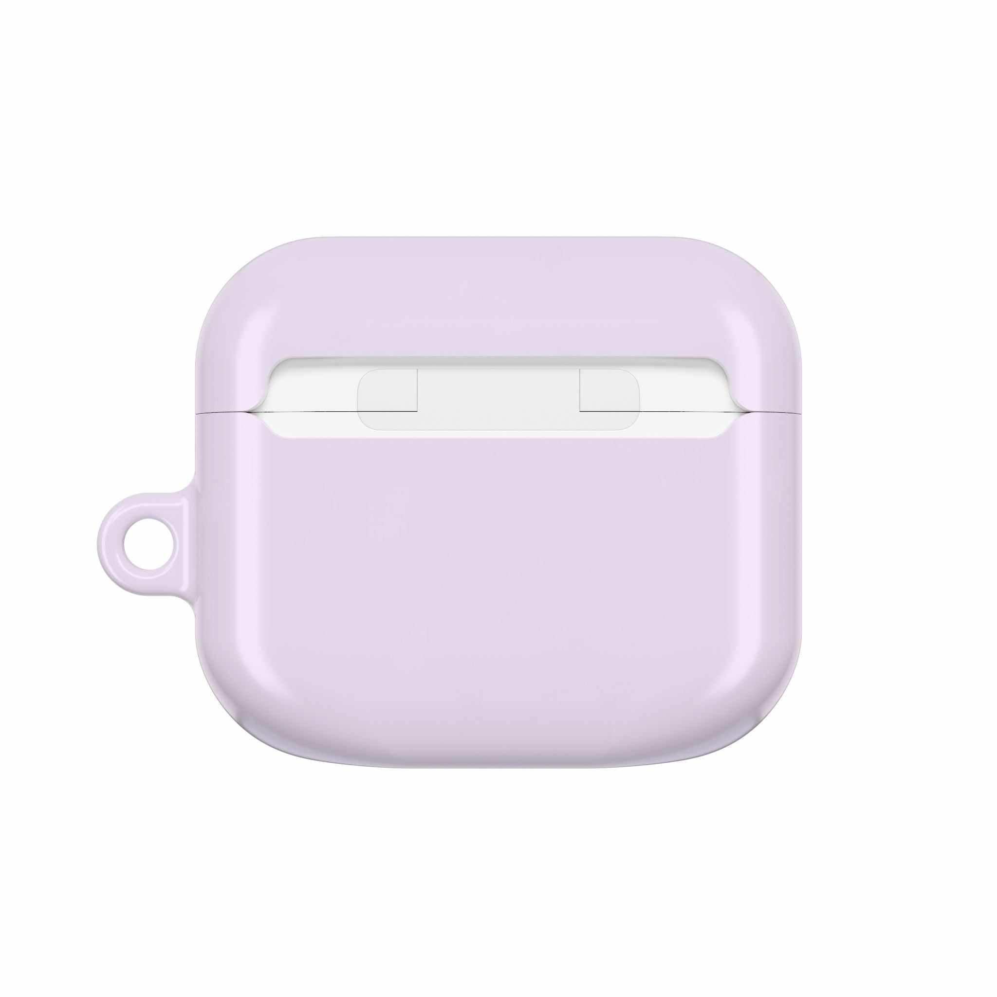 lavender hard shell protective case for AirPods and AirPods Pro with glossy finish and lightweight design