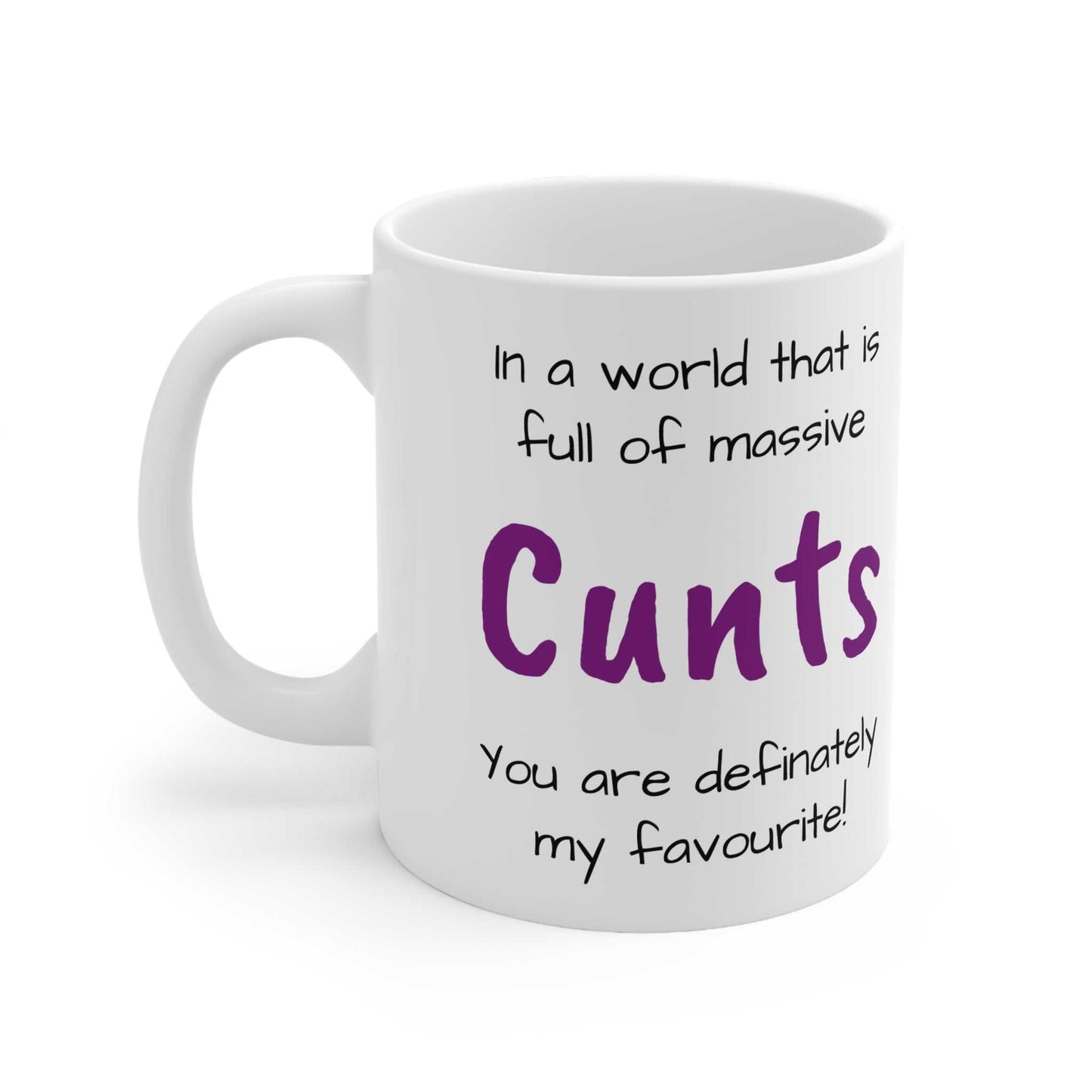 Cheeky Rude Massive Cunts Ceramic Mug Created By Littlebitz