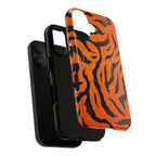Orange Tiger Print iPhone Magsafe Phone Case