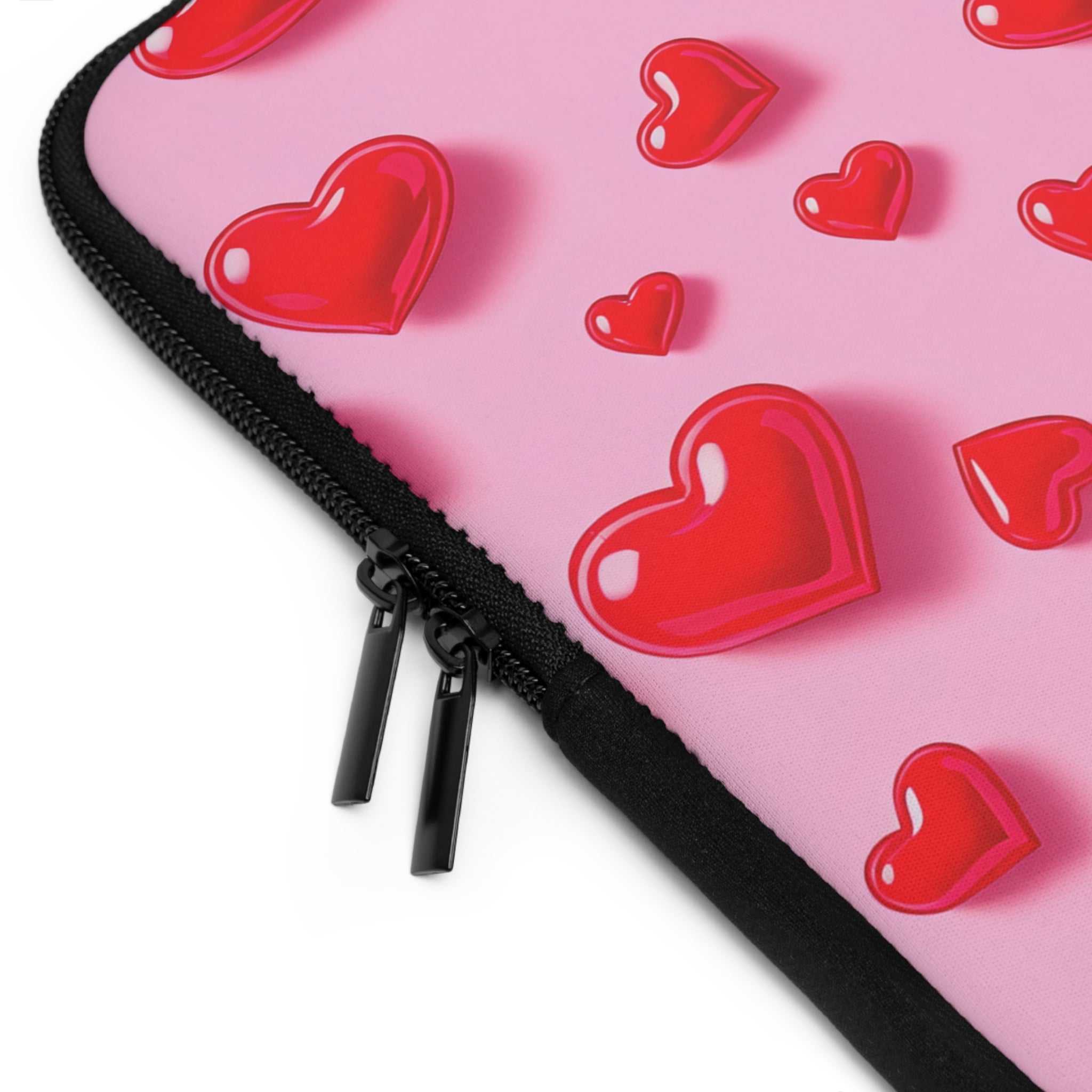 Pink Heart Laptop Sleeve