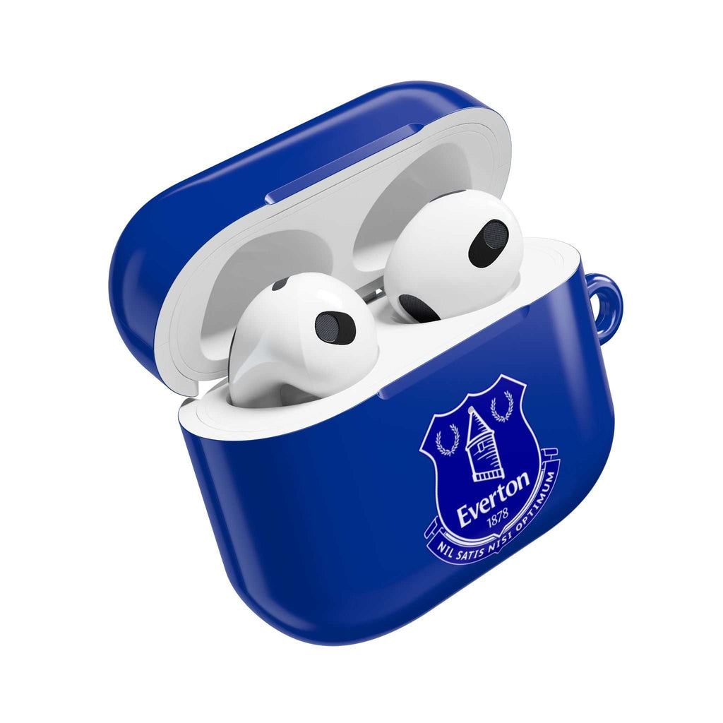 Everton FC AirPods protective hard case in blue with club logo for AirPods and AirPods Pro