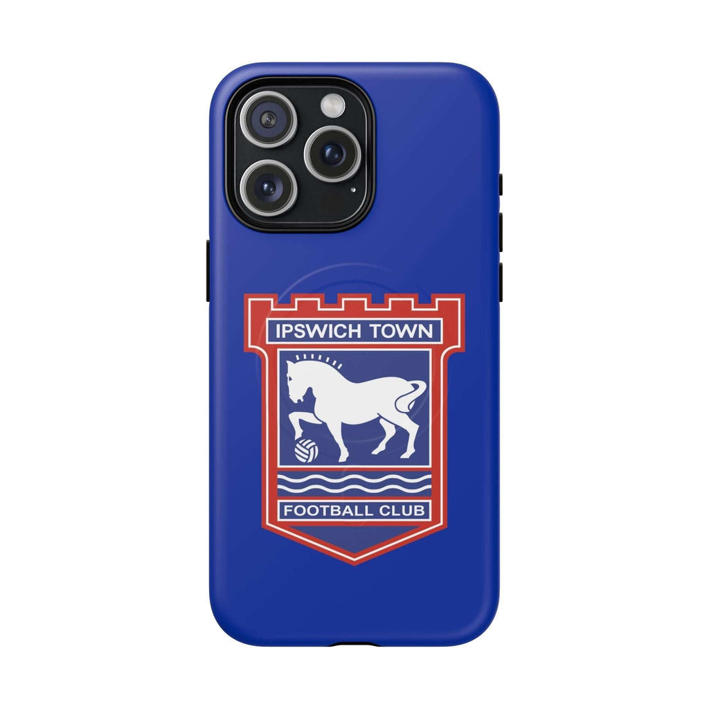 Ipswich Town MagSafe iPhone case with blue design and club crest