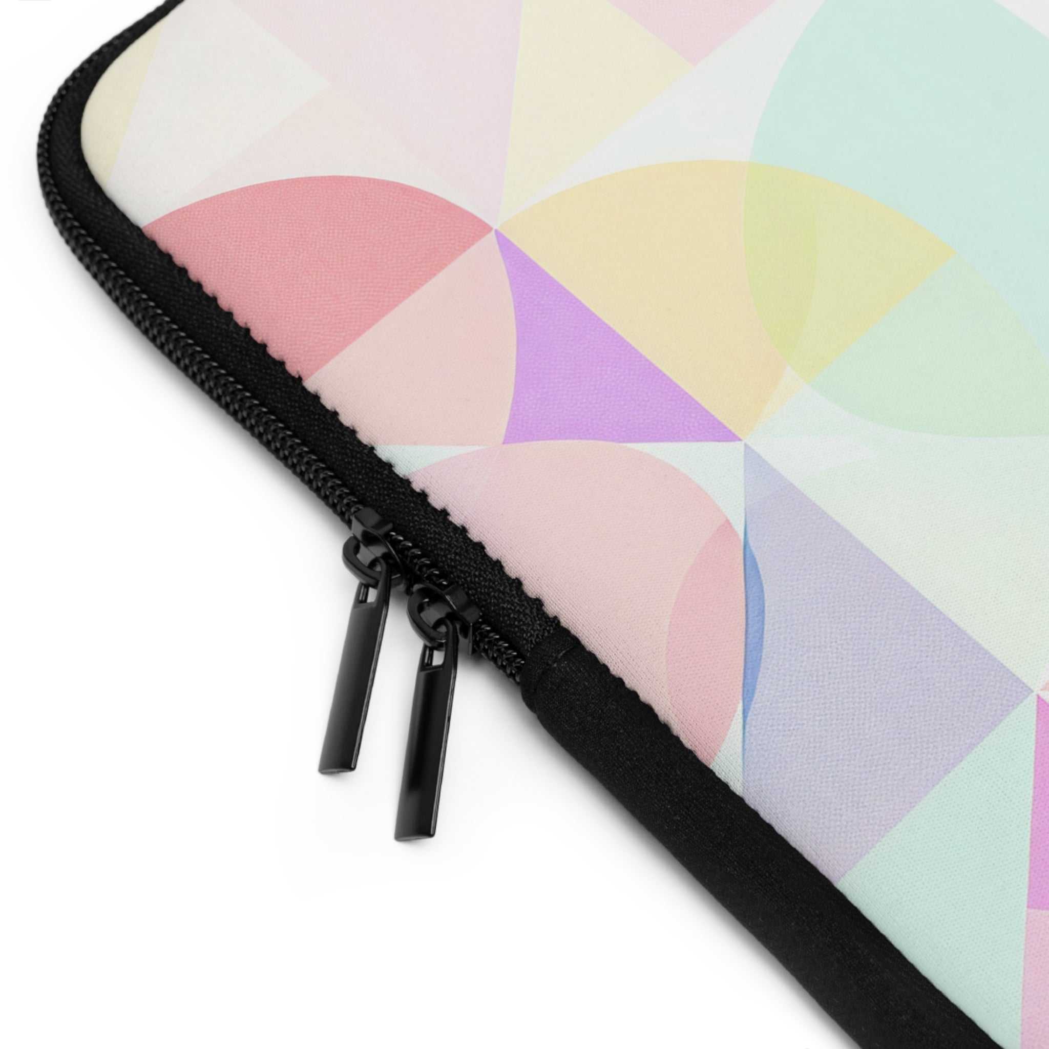 Pastel Geometric Print Laptop Sleeve