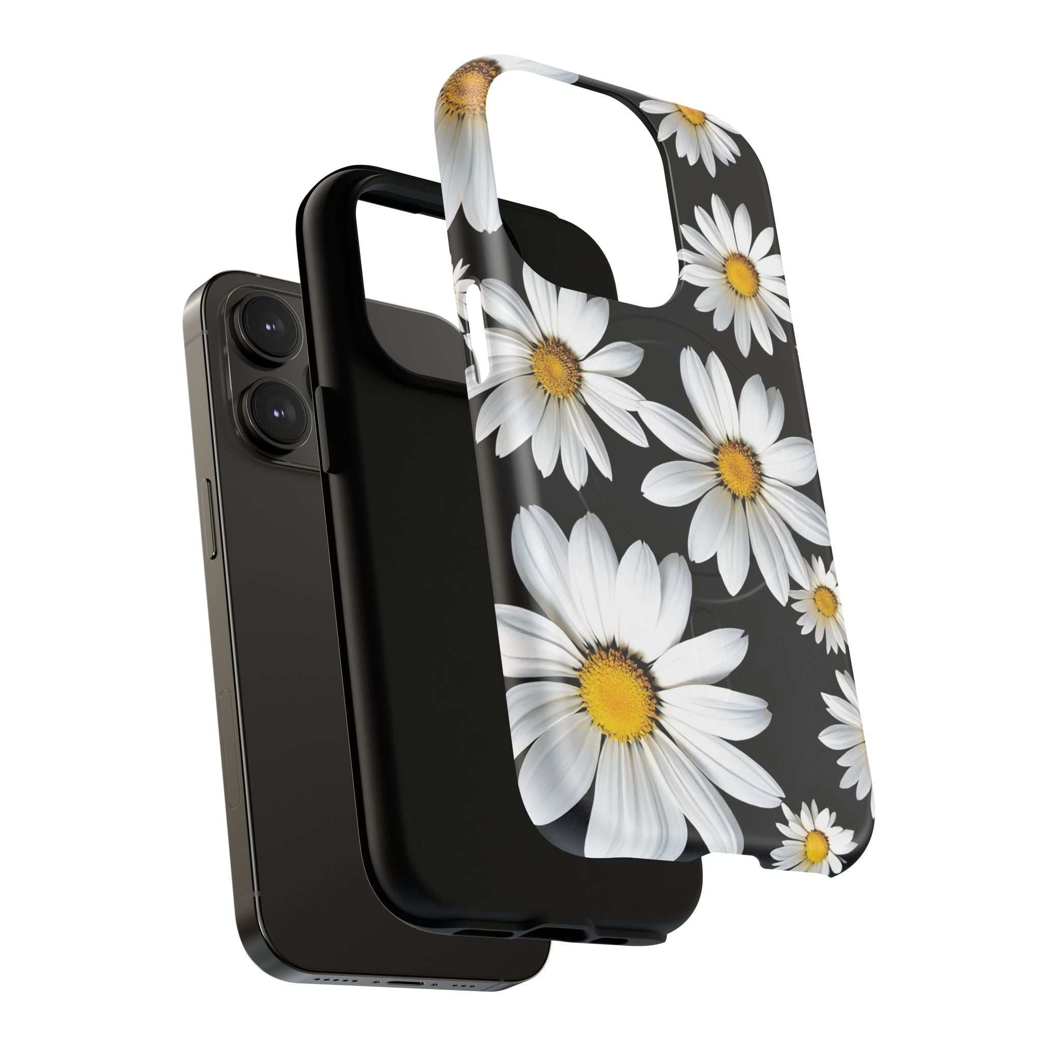 Black Daises iPhone Magsafe Phone Case