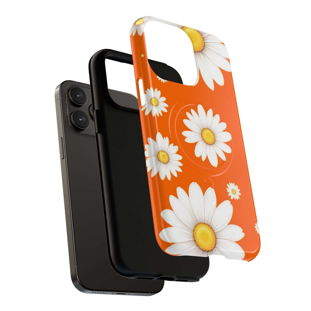 Orange Daisy Design iPhone Magsafe Phone Case