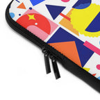 Bright Geometric Print Laptop Sleeve