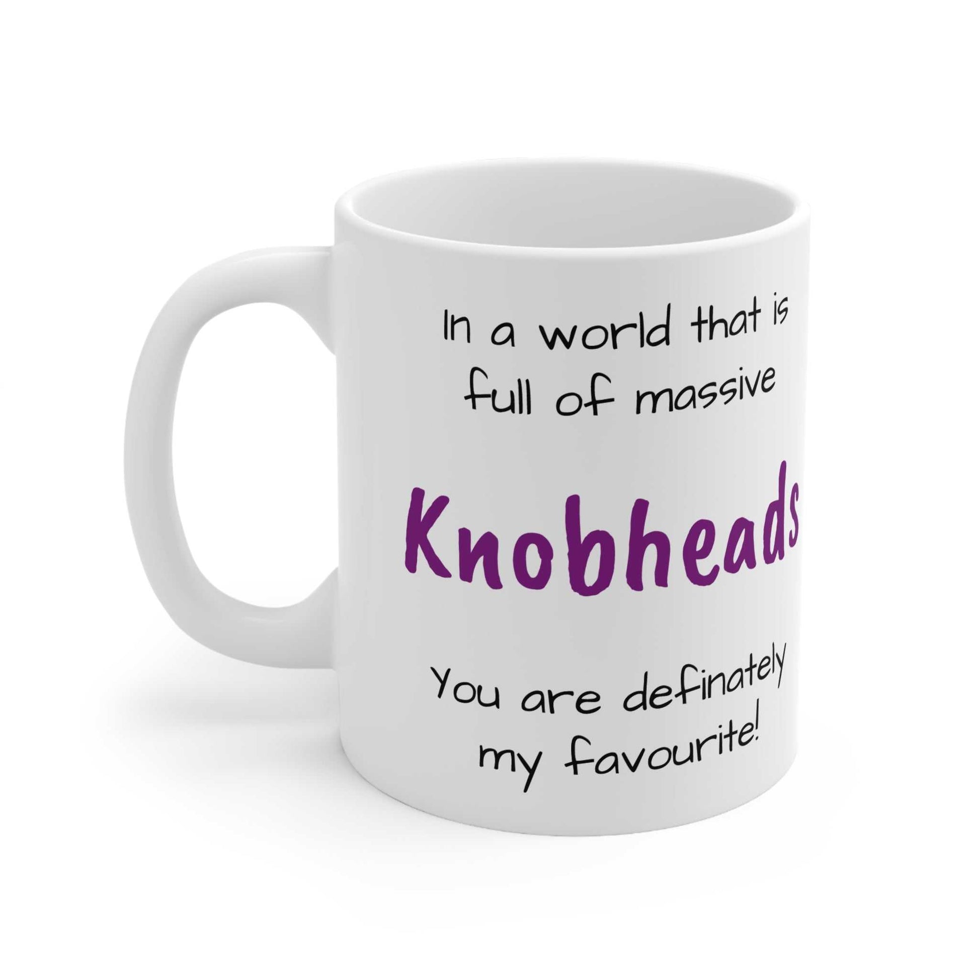 Cheeky Rude Massive Knobheads Ceramic Mug Created By Littlebitz